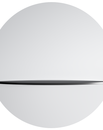 Department Pie A Väggspegel 80cm - Väggspeglar Spegelglas Svart