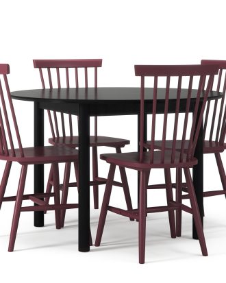 Department Wood Matgrupp Svart / - Matgrupper Ek Bordeaux