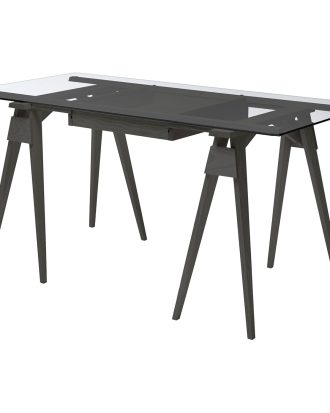 Design House Stockholm Arco Skrivbord - Skrivbord Glas Svart