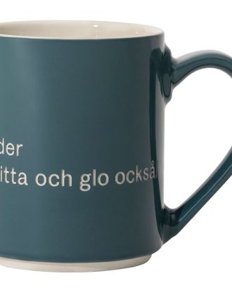 Design House Stockholm Astrid Lindgren Mugg Och Så Ska Man Ju Ha - Kaffekoppar Stengods Mörkblå