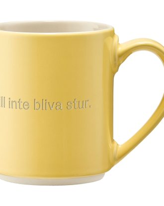 Design House Stockholm Astrid Lindgren Mugg Fina Lilla Krumelur - Kaffekoppar Stengods Gul