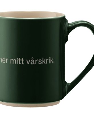 Design House Stockholm Astrid Lindgren Mugg Håll För Örona - Kaffekoppar Stengods Mörkgrön