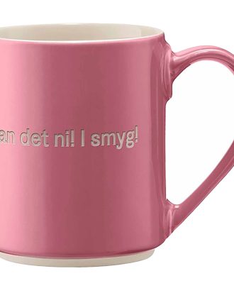 Design House Stockholm Astrid Lindgren Mugg Tänk För Att Jag Kan - Kaffekoppar Stengods Rosa