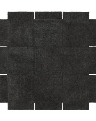 Design House Stockholm Basket Matta 180x180 Cm - Tuftade mattor Ull Mörkgrå
