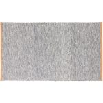 Design House Stockholm Björk Matta 70x130 Cm Ljusgrå - Ullmattor Läder Svart