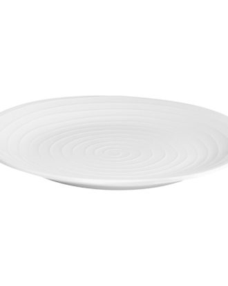 Design House Stockholm Blond Tallrik Randig 28 Cm - Mattallrikar Benporslin Vit