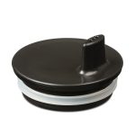 Design Letters Drink Lock Till Ecozen® Mugg - Förvaringsburkar & lock Silikon Svart