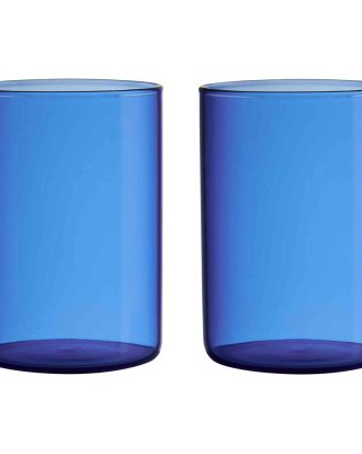 Design Letters Favourite Dricksglas 2-pack The Mute Collection - Dricksglas Borosilikatglas Blå