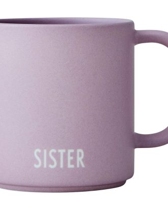 Design Letters Favourite Kopp - Kaffekoppar Benporslin Lavendel