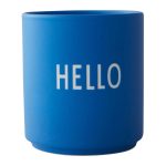 Design Letters Favourite Kopp 25 Cl Fashion Colour Collection Hello - Kaffekoppar Benporslin Blå