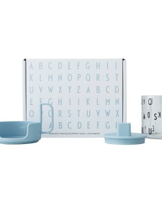 Design Letters Grow With Your Cup Gåvoset - Barnmuggar Tritan Ljusblå