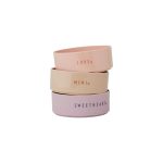 Design Letters Breakfast Dinner Lunch Skål Set 3-pack Lavendel - Serveringsskålar Tritan Beige