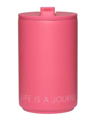 Design Letters Termosmugg 35 Cl - Termosmuggar Rostfritt Stål Rosa