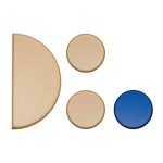 Design Letters Treasure Brickor 4 Delar /koboltblå - Brickor Pulverlackat Stål Beige