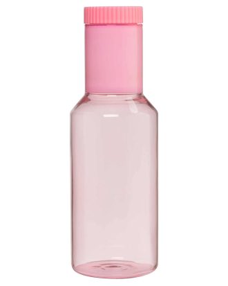 Design Letters Tube Karaff 1 L - Vattenkaraffer & Vattenkannor Borosilikatglas Rosa