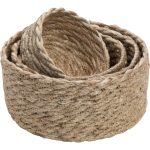 Dixie Elin Mini Twist Korgar 4-pack - Korgar Jute Natural Grey