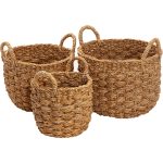 Dixie Esther Round Korgar 3-pack Natur - Korgar Sjögräs Natural