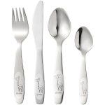 Dorre Bestickset 4-pack Girafftryck - Barnbestick Rostfritt Stål