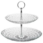 Dorre Glitter Kakfat 2 Våningar - Kakfat, Tårtfat & Kupor Glas Klar