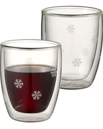 Dorre Snöstjärna Glöggmuggar 2-pack 13 Cl - Glöggmuggar Glas Klar