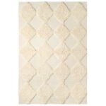 Dusty Deco Chess Rya matta 200x300 Cm - Ullmattor Ull Off-White