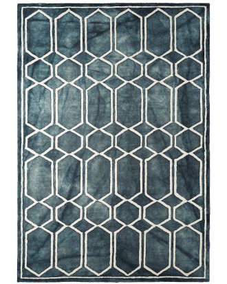 Dusty Deco Tie Dye matta 300x400 Cm Graphite Ink - Tuftade mattor Ull Grafit