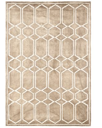 Dusty Deco Tie Dye matta 200x300 Cm - Tuftade mattor Ull Beige