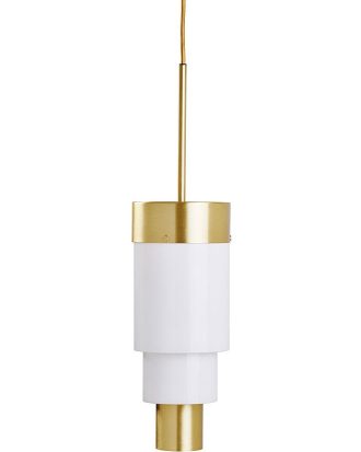 Ebb & Flow A-spire Pendel / Opalvit - Fönsterlampor Mässing Silver