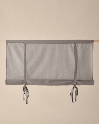 &Home - Roll up-gardin Voile - Grå - 80