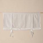 &Home - Roll up-gardin Voile - Vit - 80