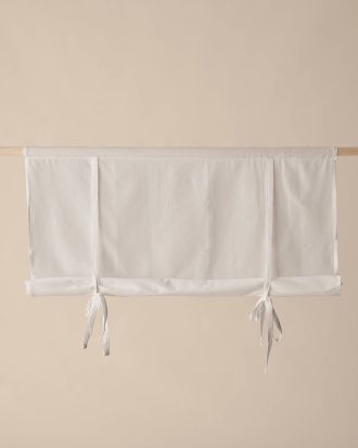 &Home - Roll up-gardin Voile - Vit - 80