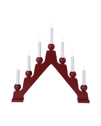 Star Trading - Träljusstake Emma - Röd