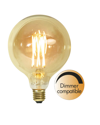 Star Trading - LED-lampa E27 G125 Vintage Gold