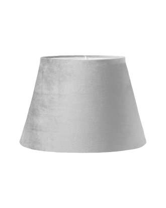 PR Home - Lampskärm Oval Sammet 25 cm - Grå
