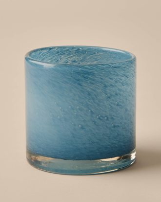 Ellos - Ljuslykta / kruka Ruby Large höjd 15 cm - Blå