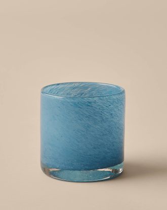 Ellos - Ljuslykta / kruka Ruby Small höjd 10 cm - Blå