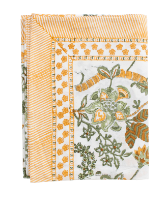 Chamois - Duk Floral - Gul - 170X270