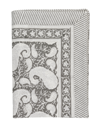 Chamois - Duk Big Paisley - Grå - 150X350