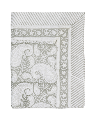Chamois - Duk Big Paisley - Grå - 150X350