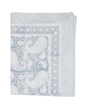 Chamois - Duk Big Paisley - Blå - 150X350