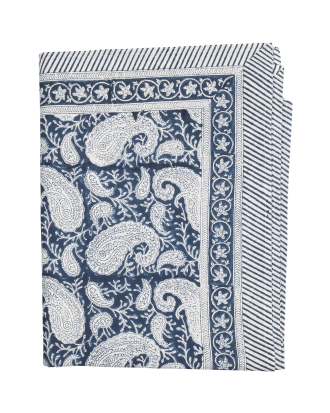 Chamois - Duk Big Paisley - Blå - 150X350