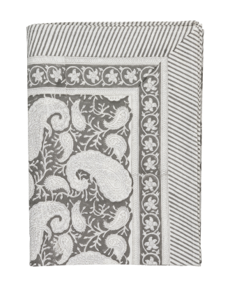 Chamois - Duk Big Paisley - Grå - 170X270