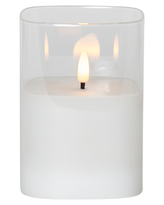 Star Trading - LED Blockljus Flamme - Transparent