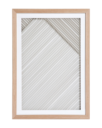 HKliving - Tavla papperskonst - Vit - 60X42