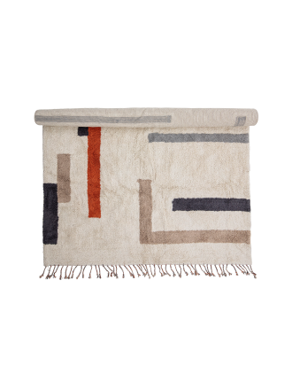 Bloomingville - Bomullsmatta Jue - Vit - 140X200