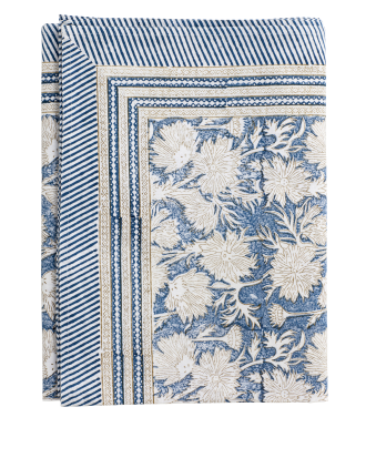 Chamois - Duk Waterlily - Blå - 170X270