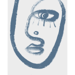 Malerifabrikken - Poster Lignes grasses 2 - Beige - 30X40