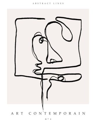 Malerifabrikken - Poster Art Contemporain 1 - Beige - 70X100