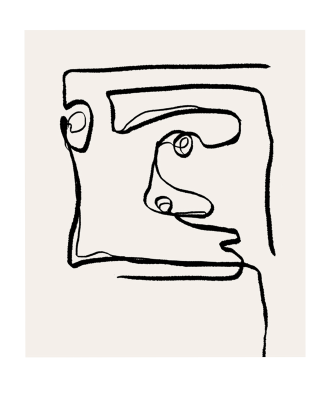 Malerifabrikken - Poster Art Contemporain 2 - Beige - 70X100