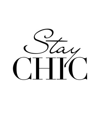 Malerifabrikken - Poster Stay Chic - Grå - 70X100